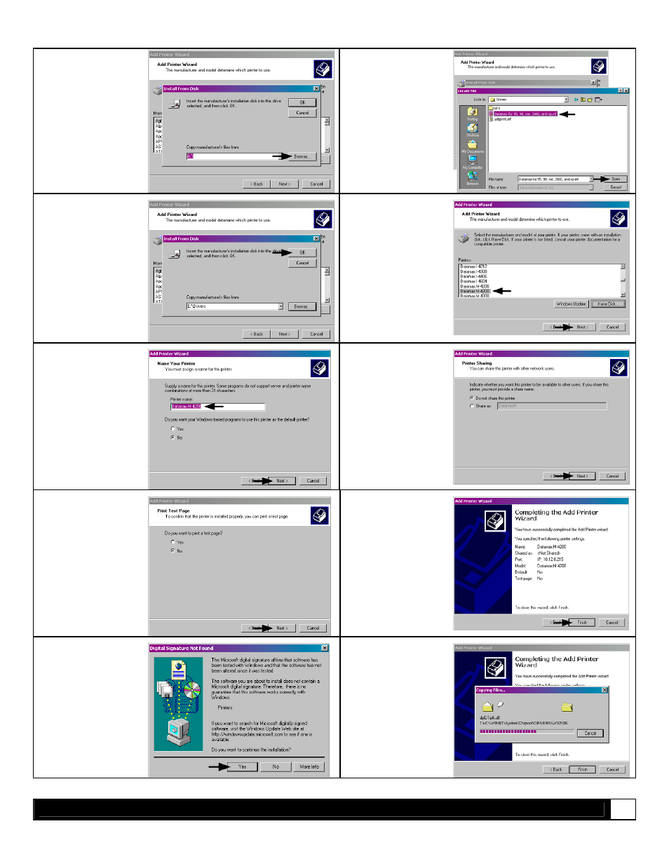 Datamax-O'Neil M-Class Mark II DMXNet II Card Option User Manual | Page 17 / 20