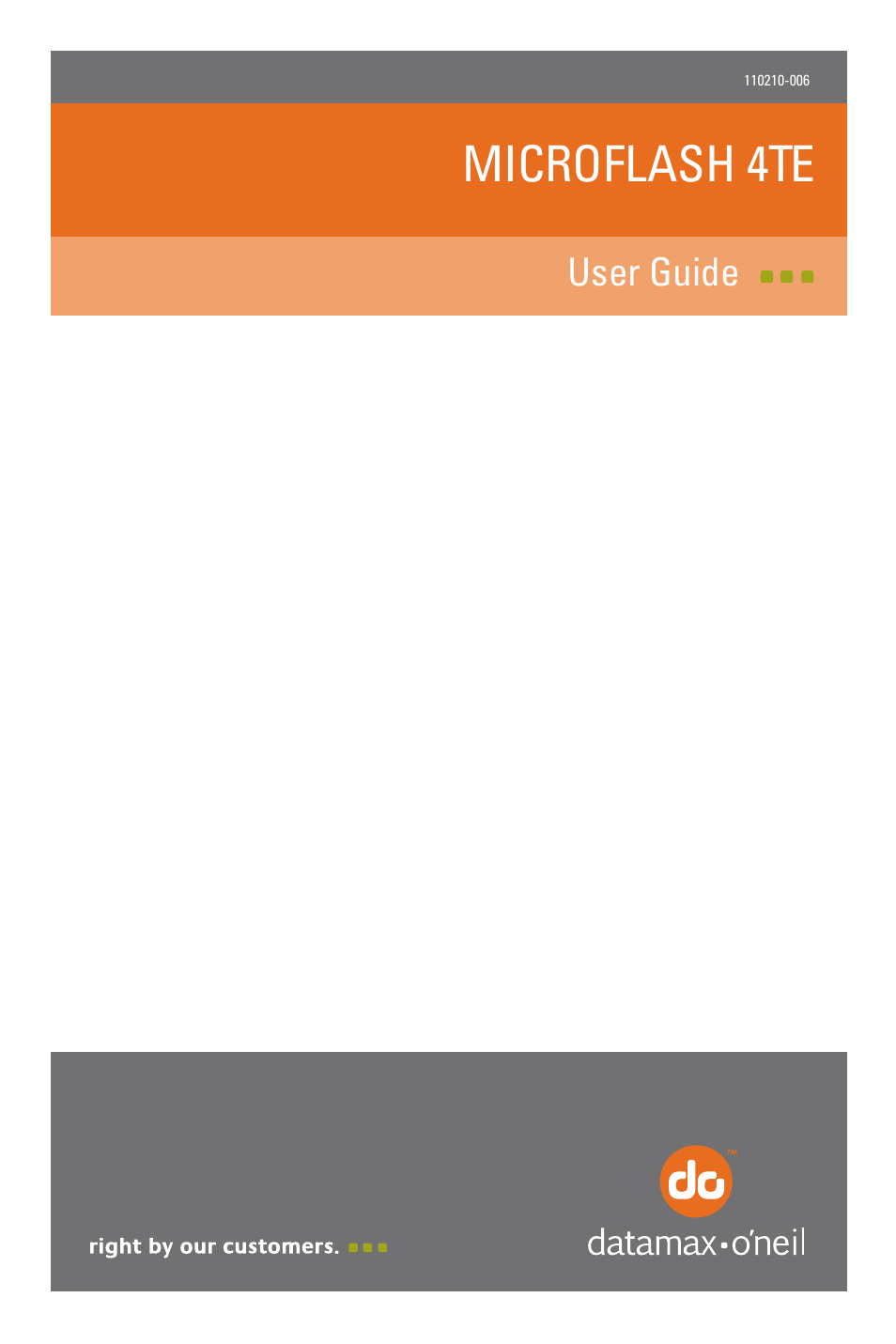 Datamax-O'Neil microFlash 4te User Guide User Manual | 24 pages
