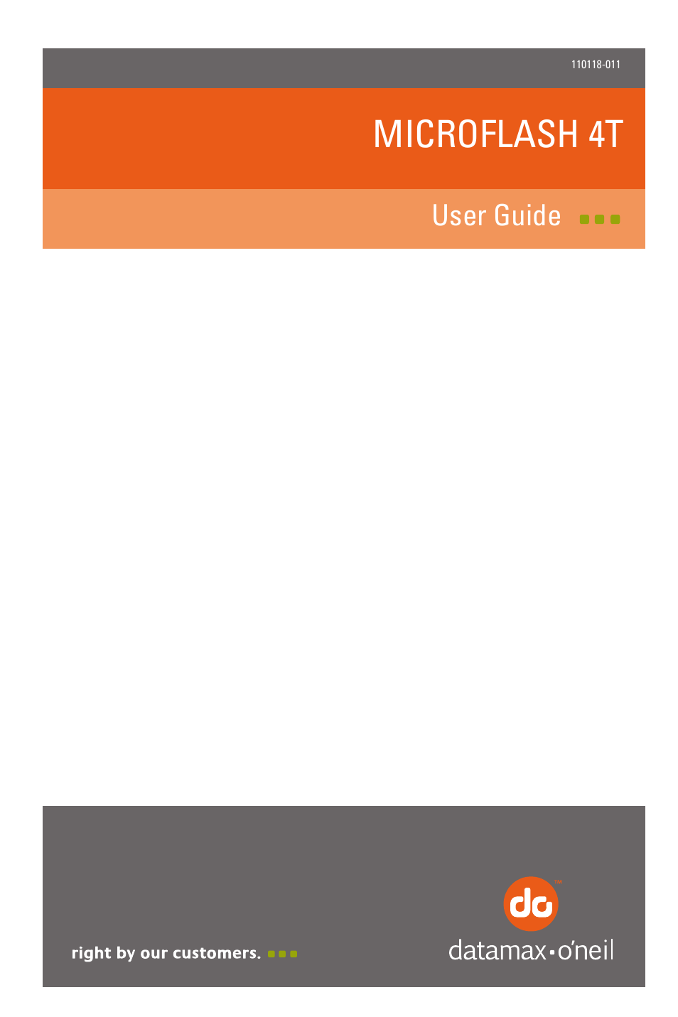 Datamax-O'Neil microFlash 4t User Guide User Manual | 22 pages
