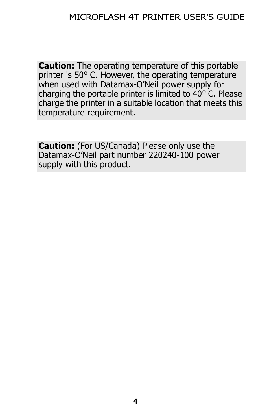 Datamax-O'Neil microFlash 4t User Guide User Manual | Page 7 / 22