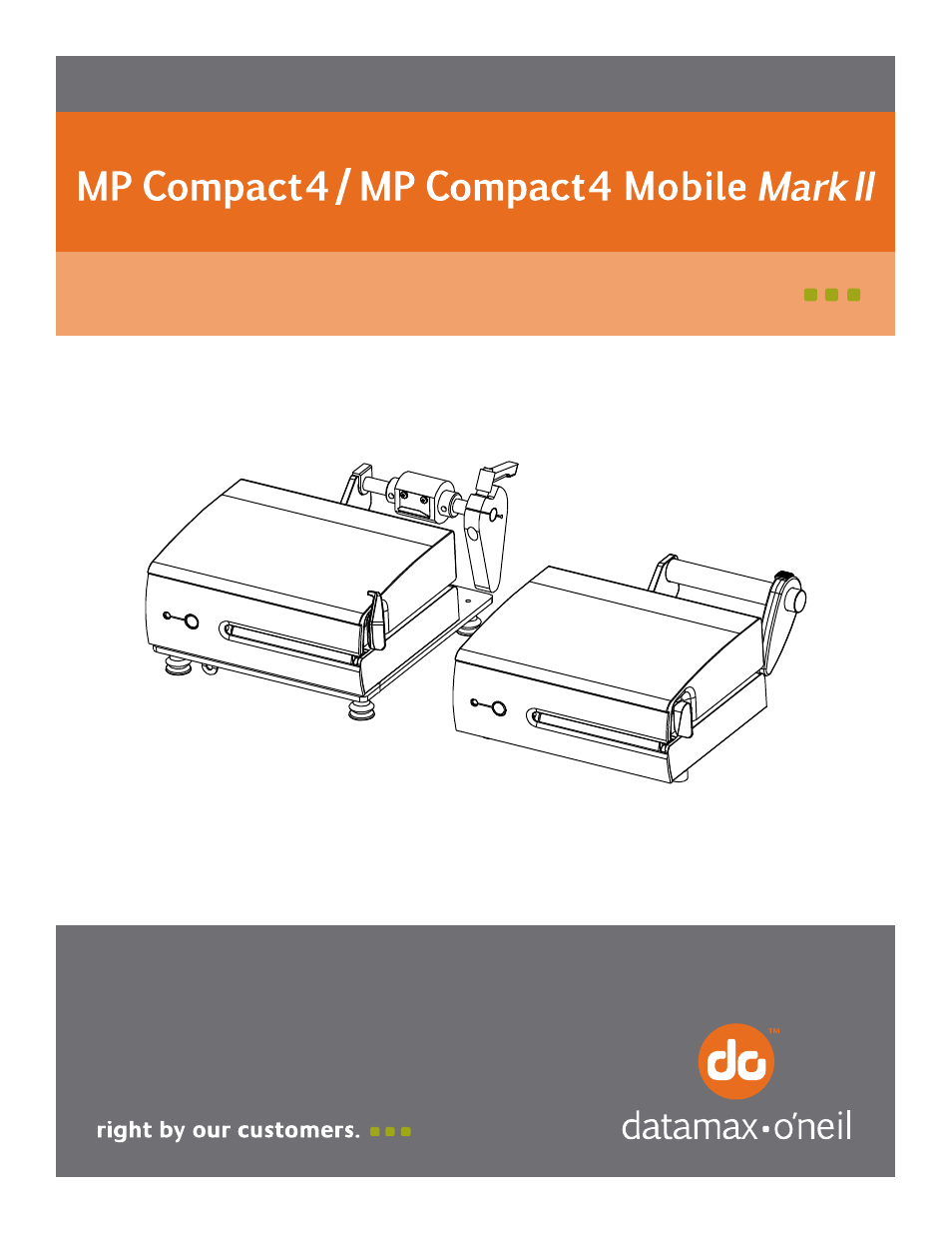 Datamax-O'Neil MP Compact4_MP Compact4 Mobile Mark II Operators Manual User Manual | 36 pages