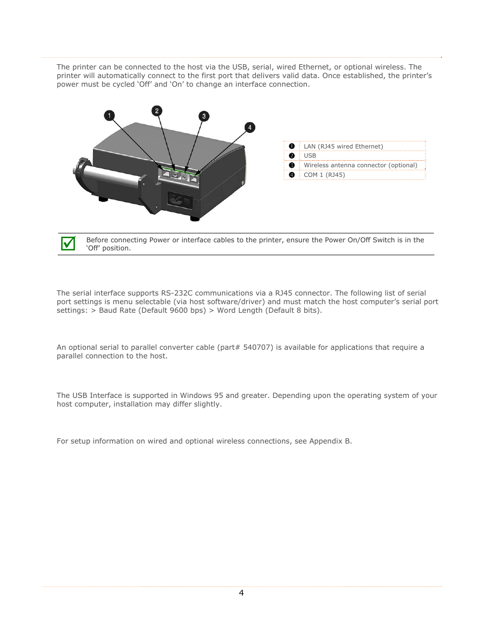 Datamax-O'Neil MP Compact4_MP Compact4 Mobile Mark II Operators Manual User Manual | Page 10 / 36