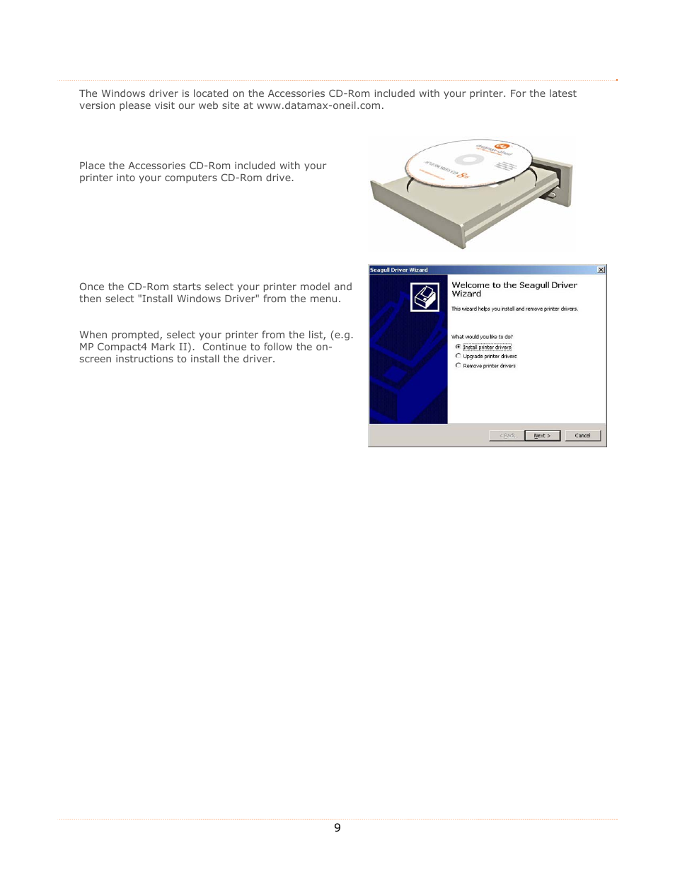 Datamax-O'Neil MP Compact4_MP Compact4 Mobile Mark II Operators Manual User Manual | Page 15 / 36