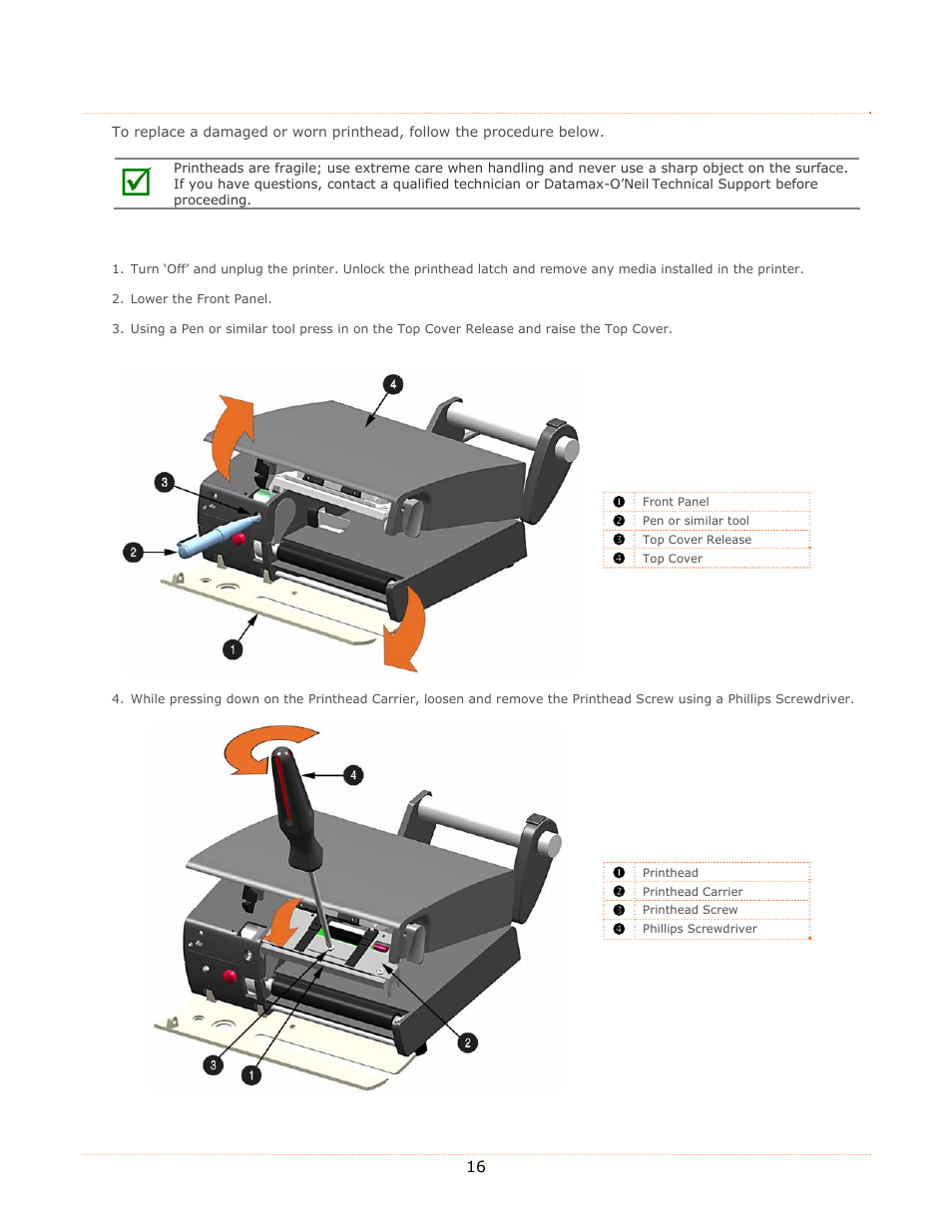 Datamax-O'Neil MP Compact4_MP Compact4 Mobile Mark II Operators Manual User Manual | Page 22 / 36