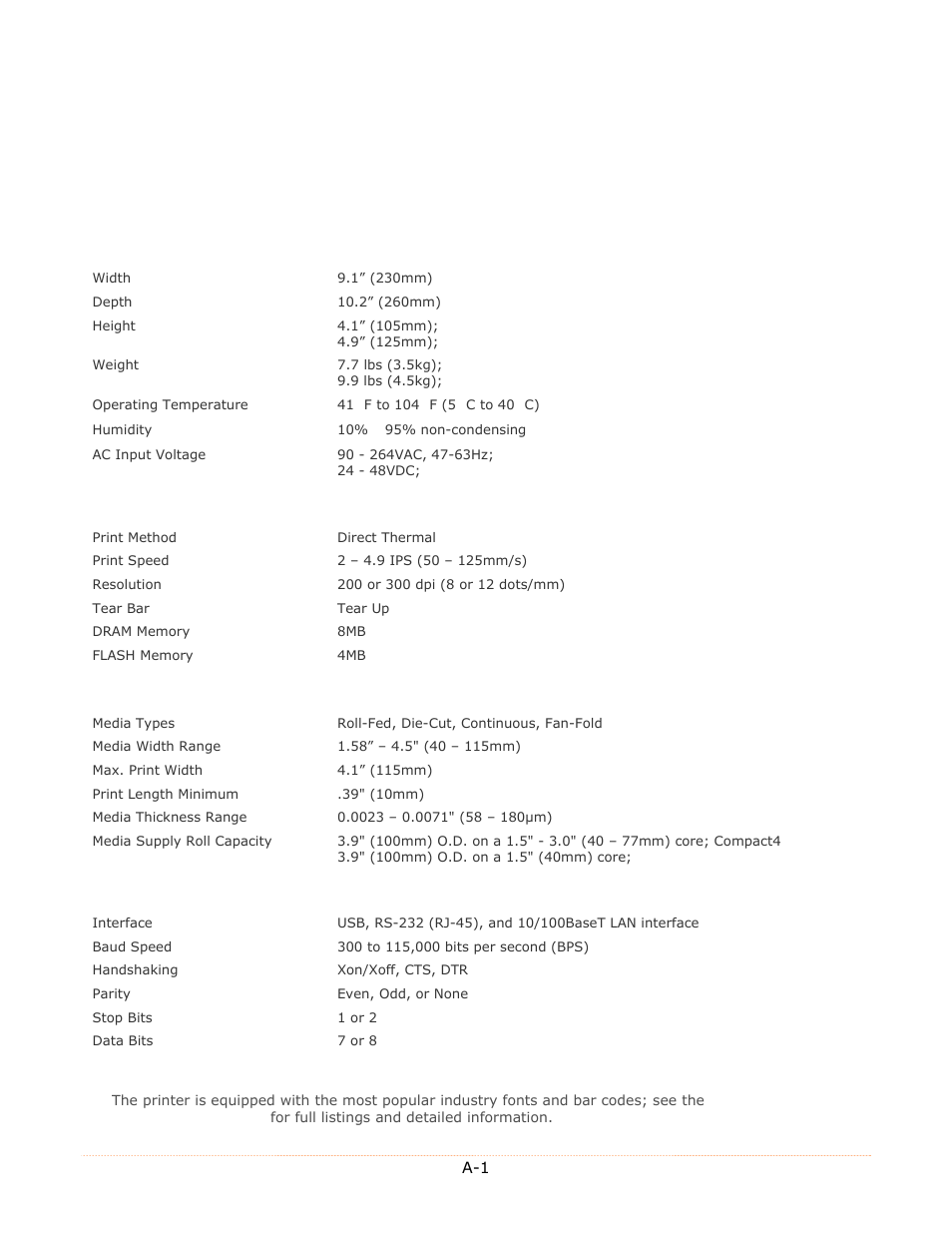 Datamax-O'Neil MP Compact4_MP Compact4 Mobile Mark II Operators Manual User Manual | Page 30 / 36