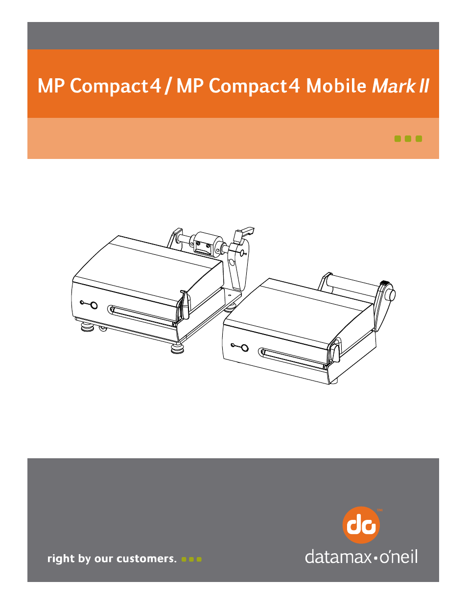 Datamax-O'Neil MP Compact4_MP Compact4 Mobile Mark II Peel Off Option User Manual | 4 pages