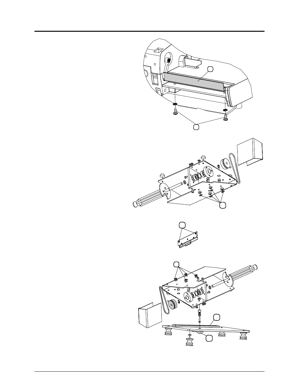 Installation, Mount the peel off bar, Reinstall the print roller | Remove the plastic plug from the printer, Remove the tear off edge from the printhead, Turn the locking bar 180º | Datamax-O'Neil MP Compact4_MP Compact4 Mobile Mark II Peel Off Option User Manual | Page 3 / 4