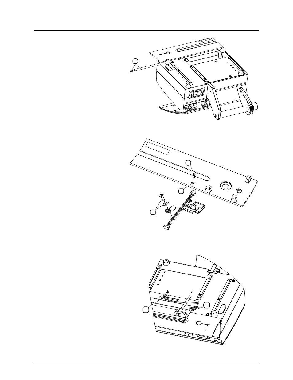 Installation, Remove the front cover by pulling out the shaft, Fasten the label taken sensor assembly | Datamax-O'Neil MP Compact4_MP Compact4 Mobile Mark II Label Taken Sensor Option User Manual | Page 3 / 4