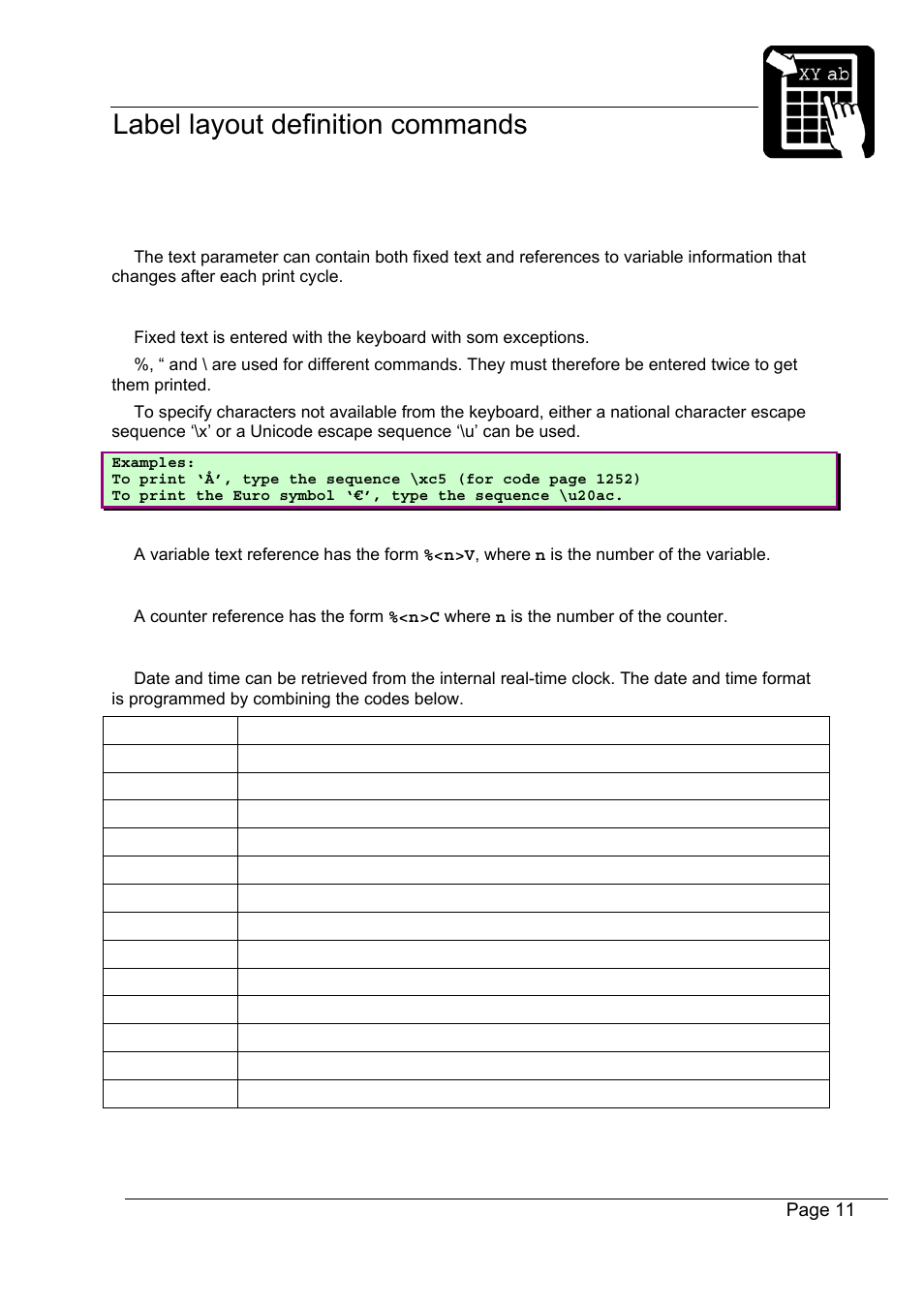 Datamax-O'Neil Labelpoint Programmer’s Manual User Manual | Page 15 / 95