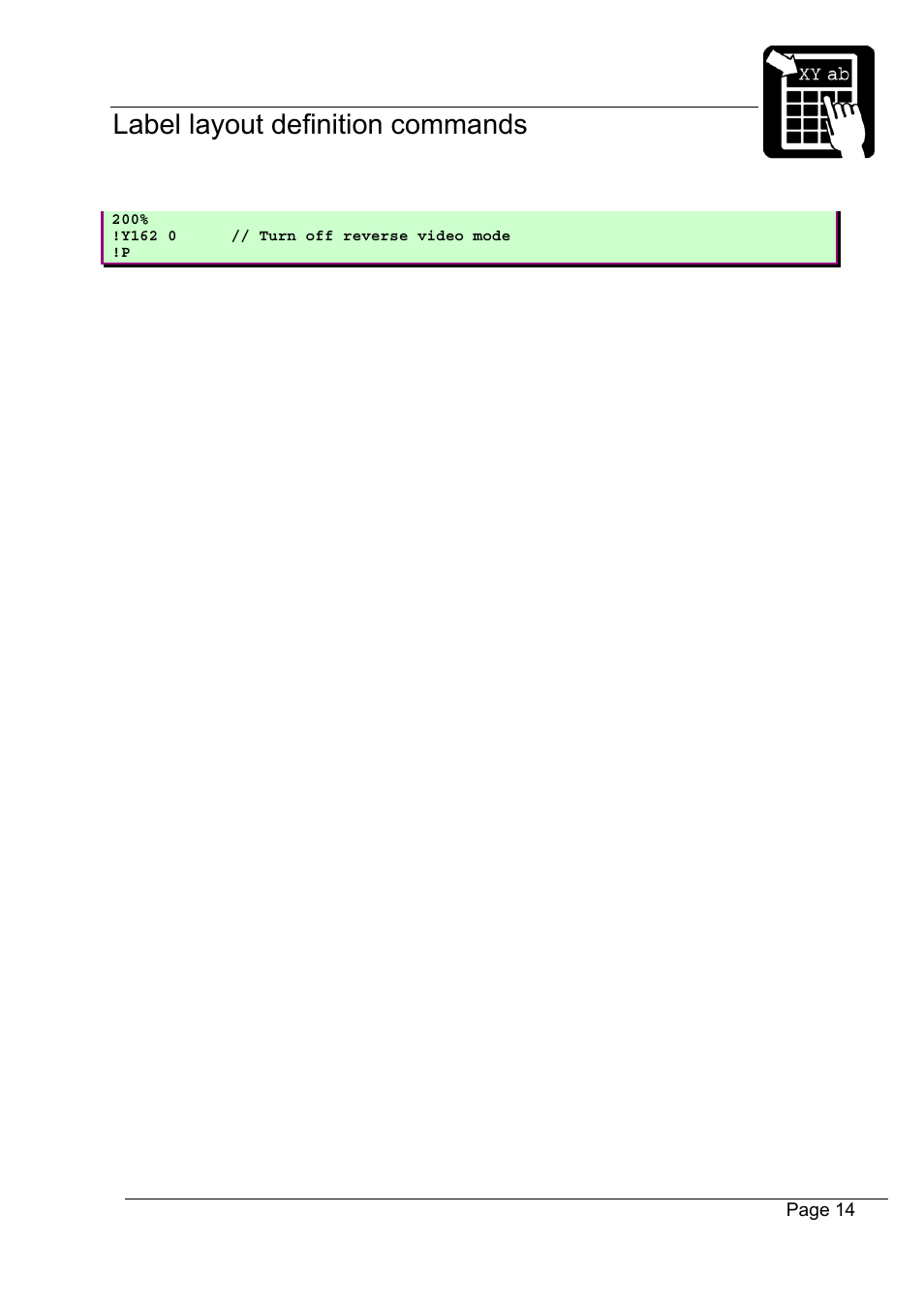 Datamax-O'Neil Labelpoint Programmer’s Manual User Manual | Page 18 / 95