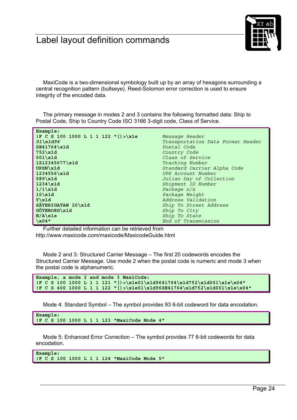 Datamax-O'Neil Labelpoint Programmer’s Manual User Manual | Page 28 / 95