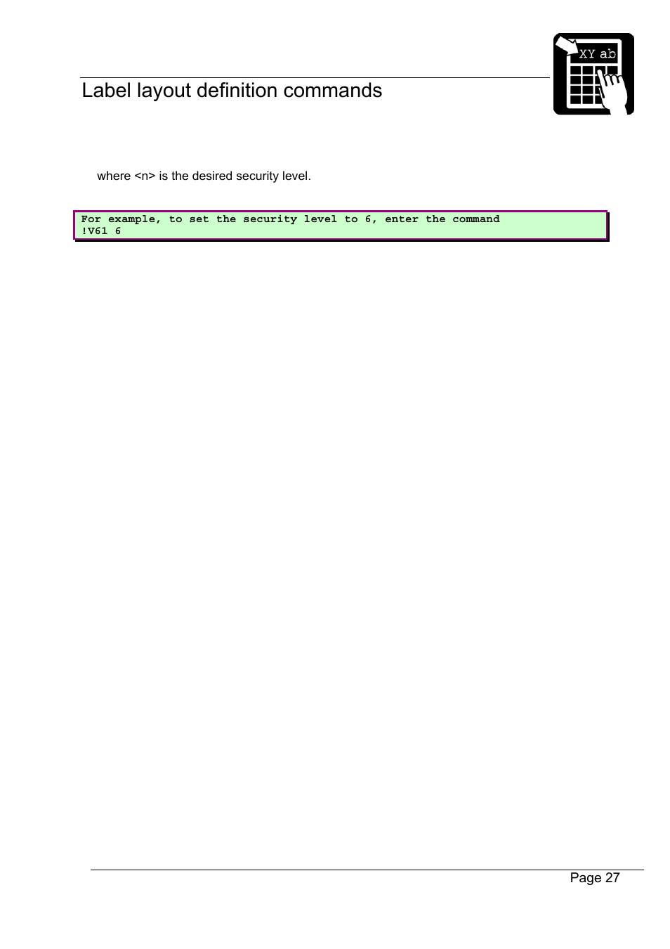 Datamax-O'Neil Labelpoint Programmer’s Manual User Manual | Page 31 / 95