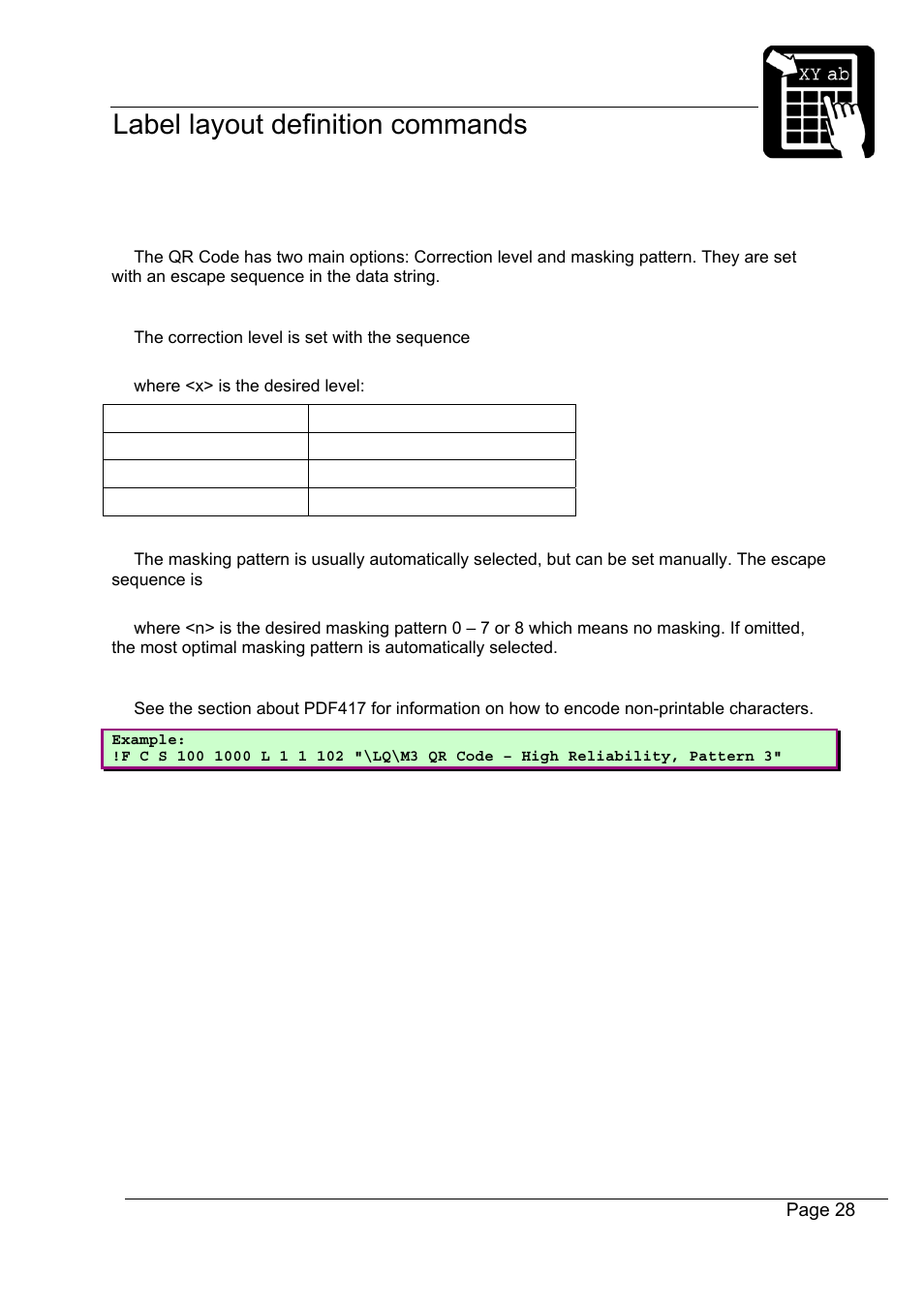 Datamax-O'Neil Labelpoint Programmer’s Manual User Manual | Page 32 / 95