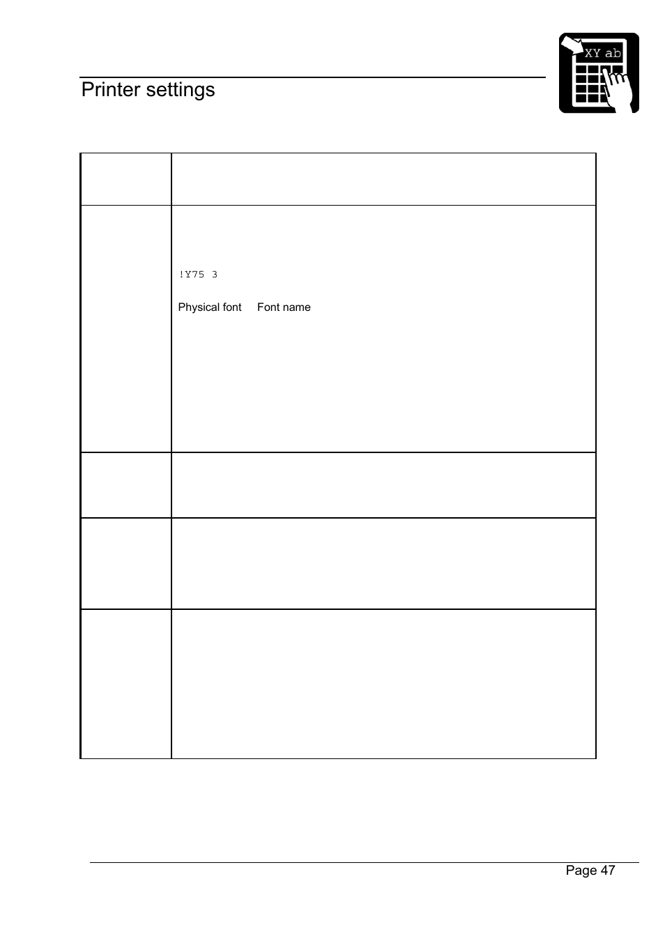 Programmer’s reference manual printer settings | Datamax-O'Neil Labelpoint Programmer’s Manual User Manual | Page 51 / 95