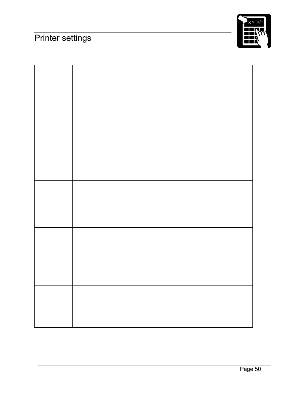 Programmer’s reference manual printer settings | Datamax-O'Neil Labelpoint Programmer’s Manual User Manual | Page 54 / 95