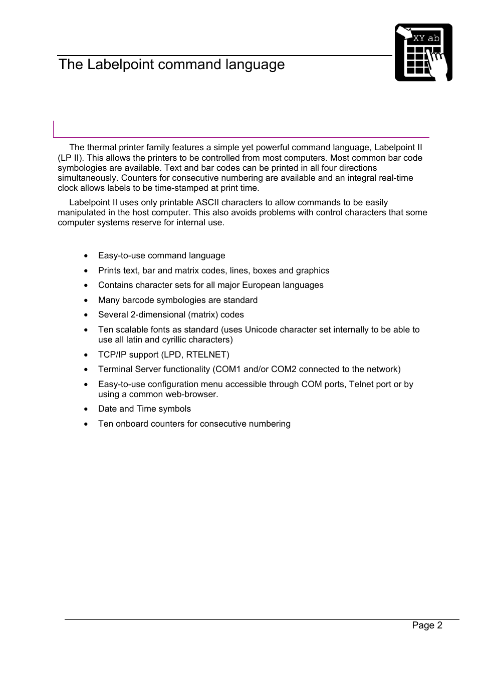 Datamax-O'Neil Labelpoint Programmer’s Manual User Manual | Page 6 / 95