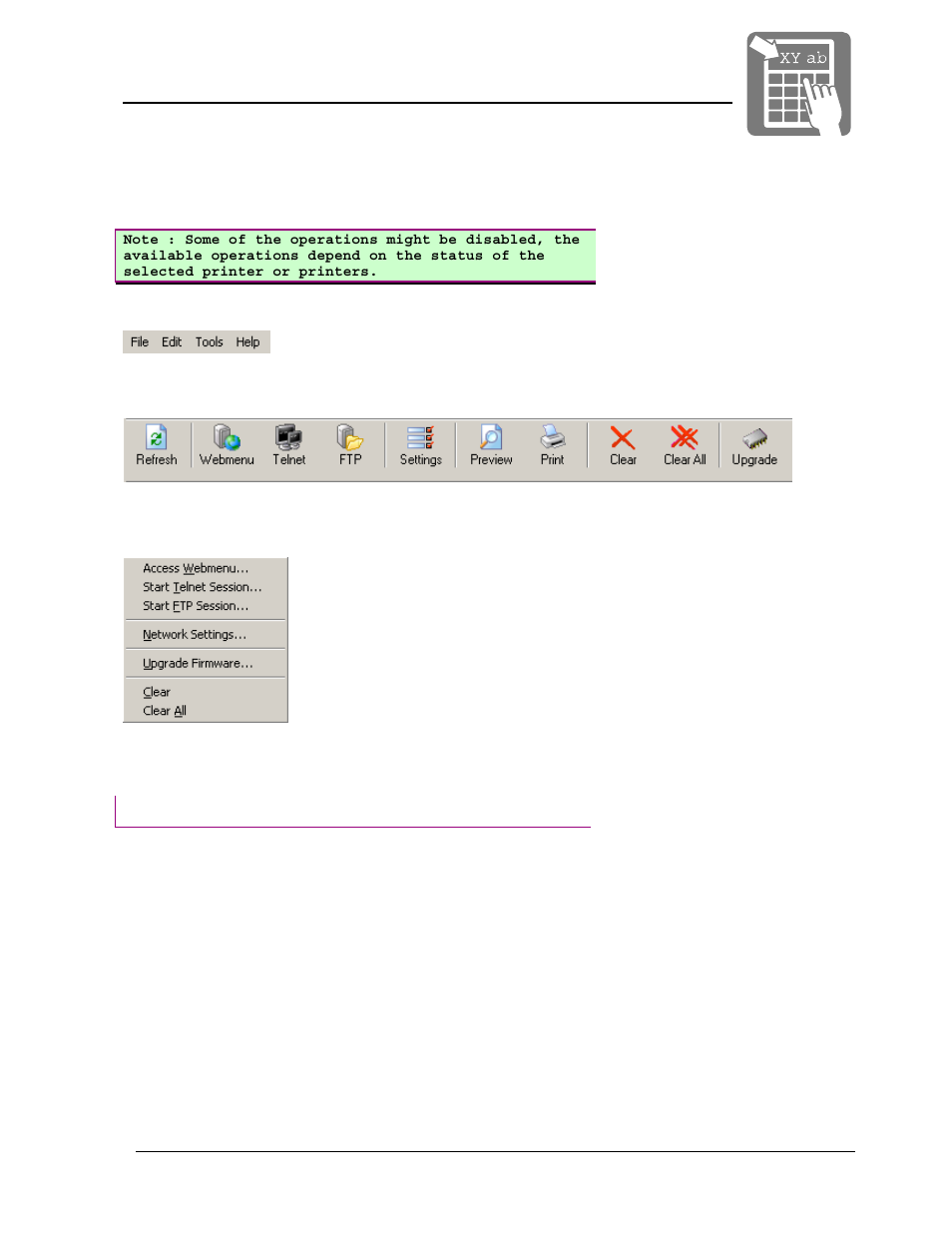 Operation, User manual | Datamax-O'Neil Netcenter User Manual User Manual | Page 10 / 17