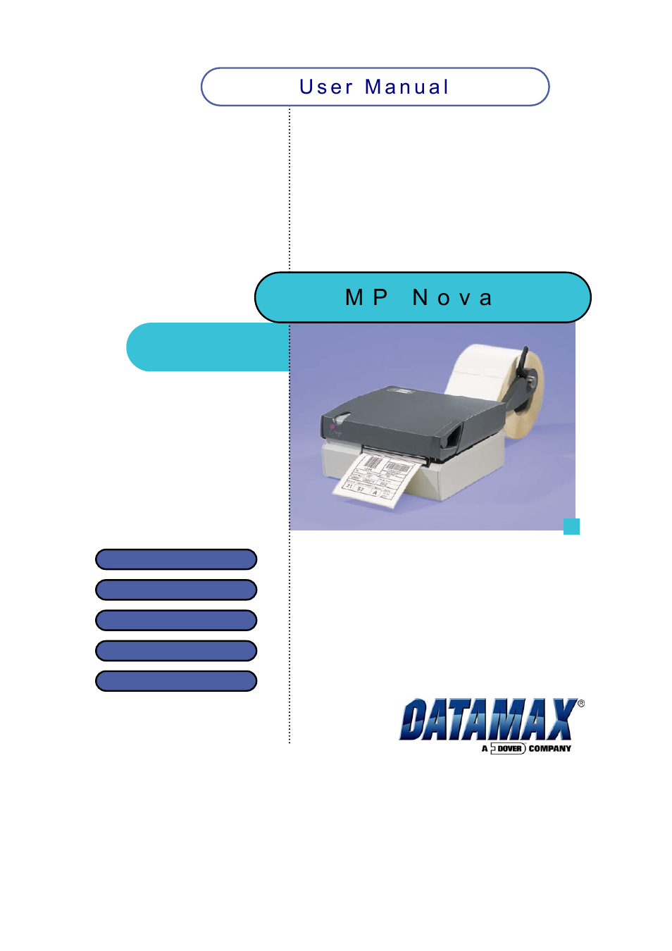 Datamax-O'Neil MP Nova Operators Manual User Manual | 59 pages