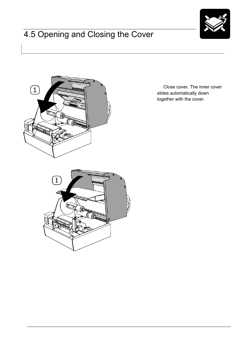 5 opening and closing the cover, Product overview | Datamax-O'Neil MP Nova Operators Manual User Manual | Page 19 / 59