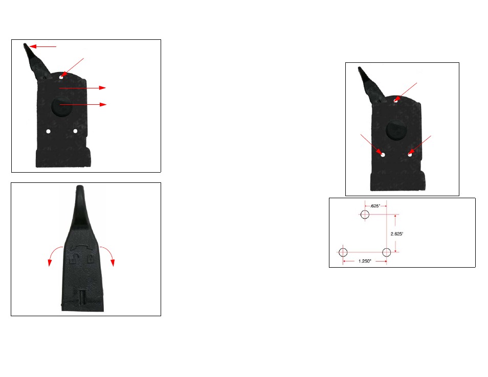 Datamax-O'Neil OC-2_3 SERIES Swivel Lock Bracket User Manual | 2 pages