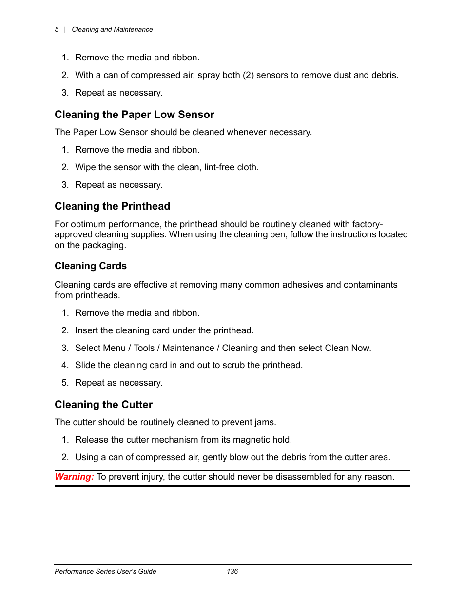 Datamax-O'Neil Performance series User Guide User Manual | Page 116 / 143