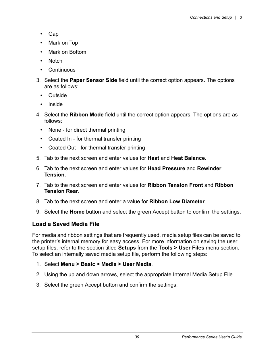 Datamax-O'Neil Performance series User Guide User Manual | Page 47 / 143