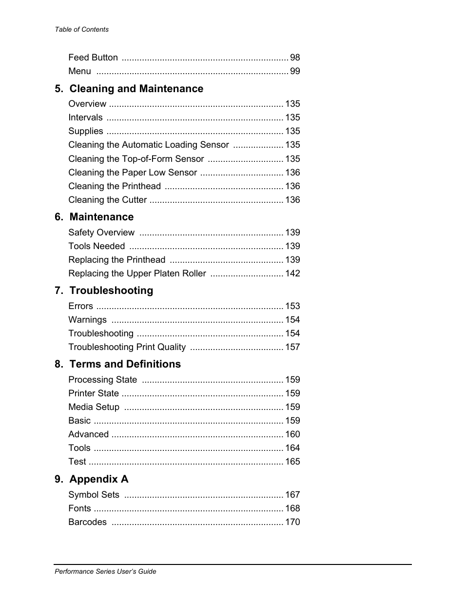 Datamax-O'Neil Performance series User Guide User Manual | Page 6 / 143