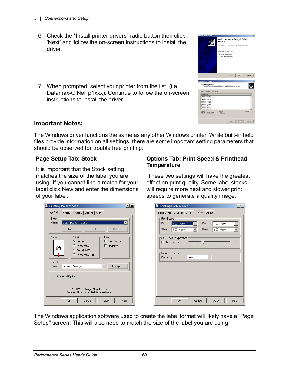 Datamax-O'Neil Performance series User Guide User Manual | Page 68 / 143