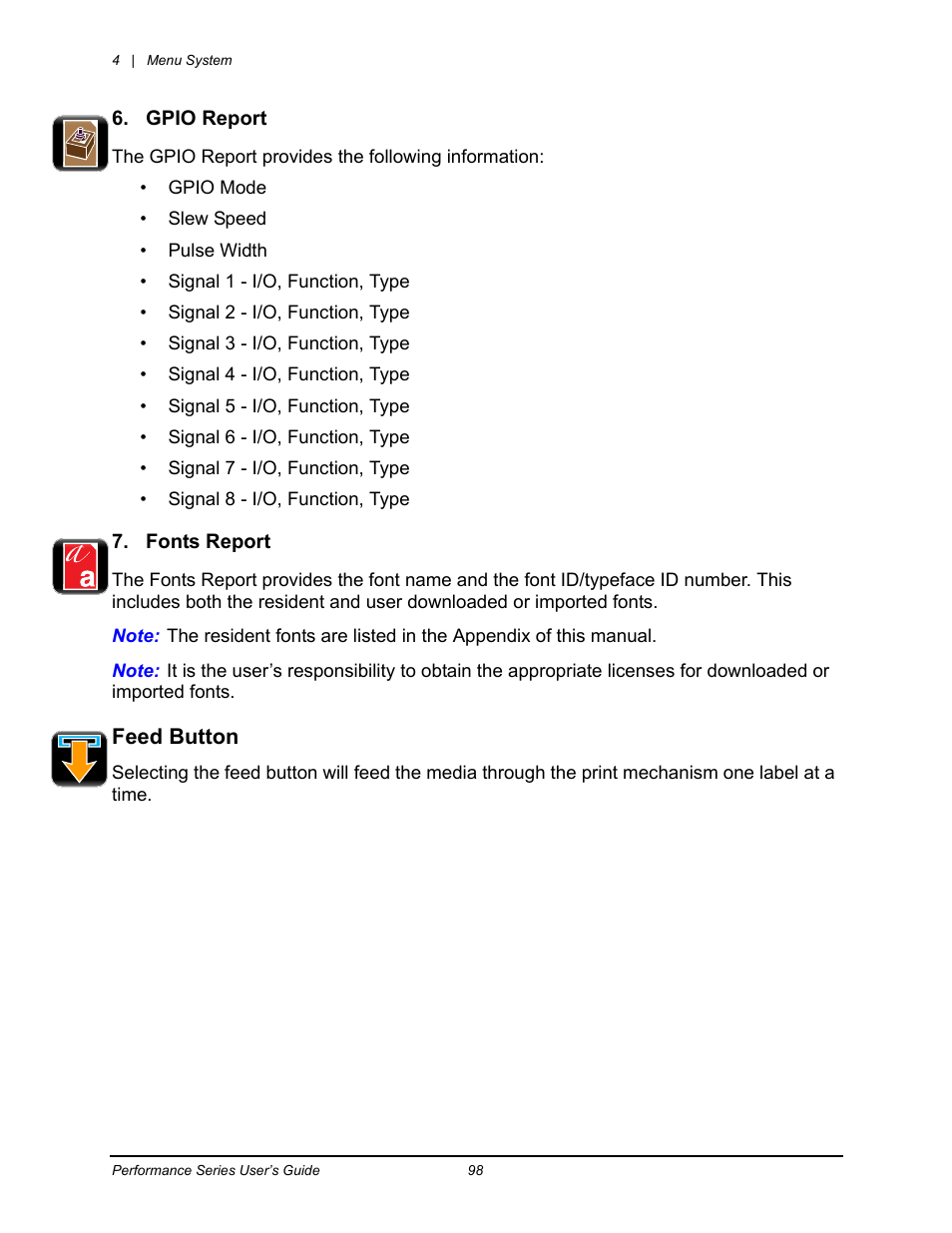 Datamax-O'Neil Performance series User Guide User Manual | Page 76 / 143