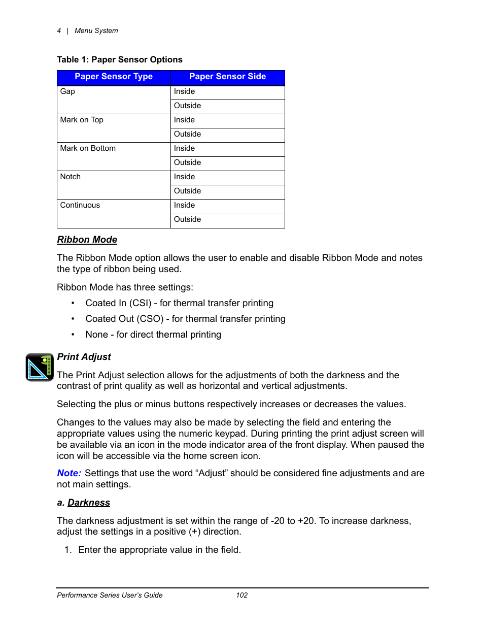 Datamax-O'Neil Performance series User Guide User Manual | Page 80 / 143