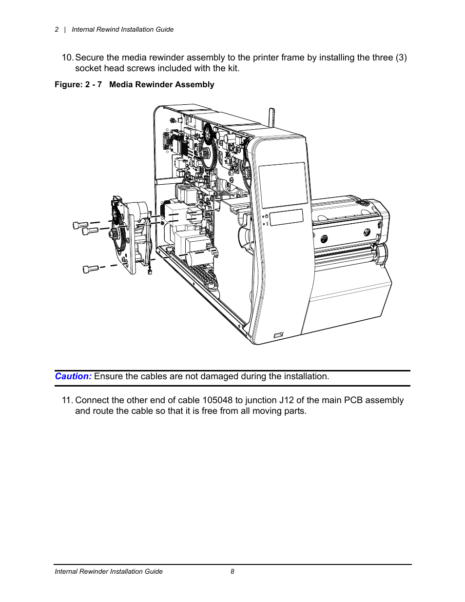 Datamax-O'Neil Performance series Internal Rewinder User Manual | Page 10 / 18