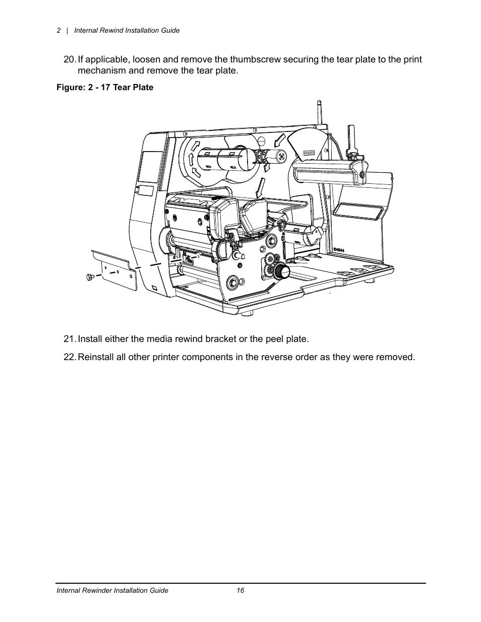 Datamax-O'Neil Performance series Internal Rewinder User Manual | Page 18 / 18