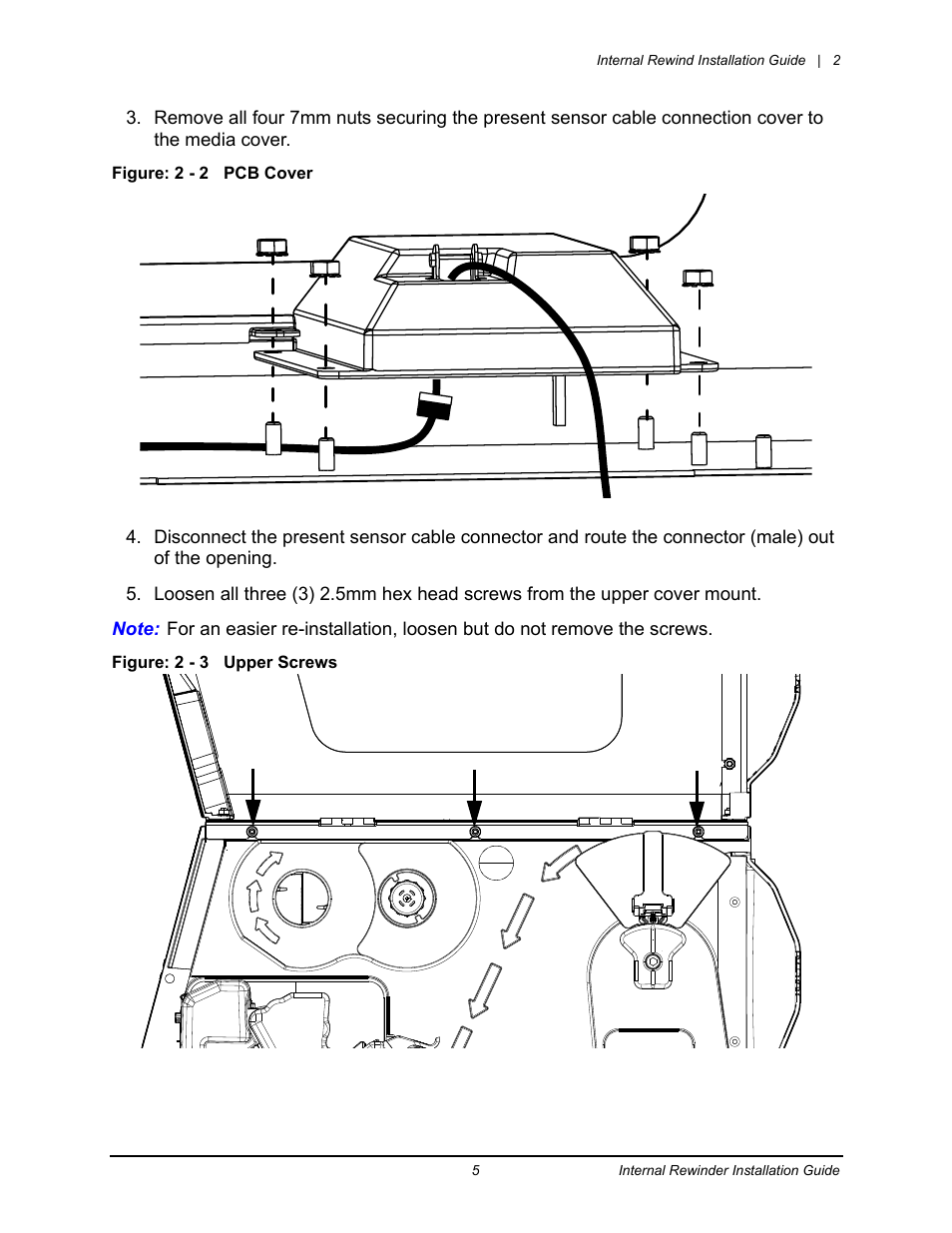 Datamax-O'Neil Performance series Internal Rewinder User Manual | Page 7 / 18
