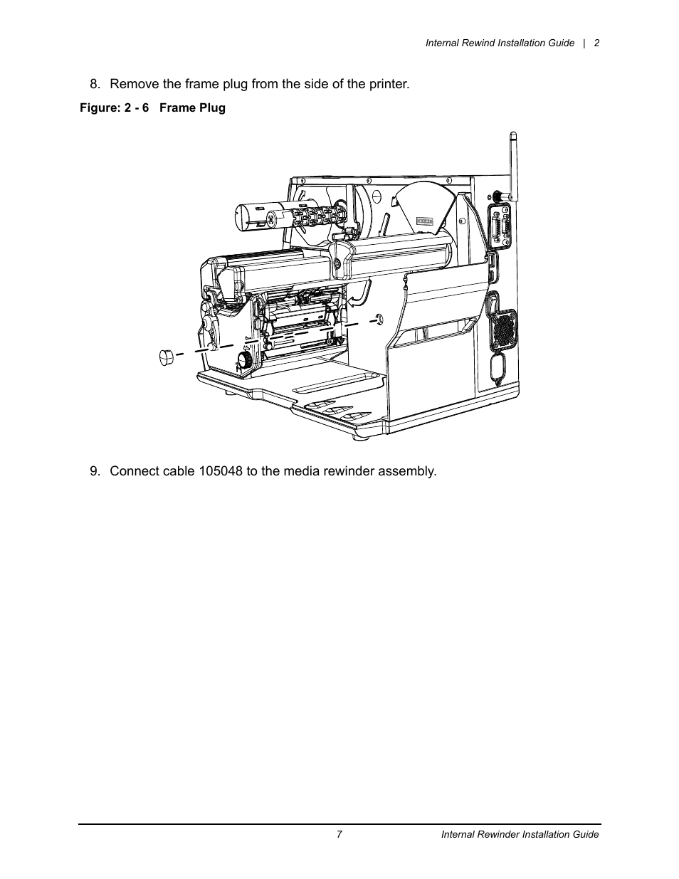 Datamax-O'Neil Performance series Internal Rewinder User Manual | Page 9 / 18