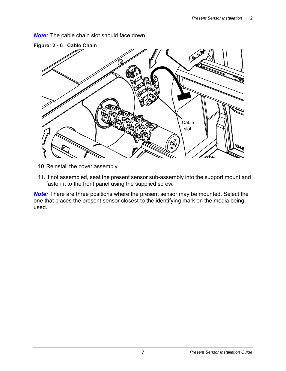 Datamax-O'Neil Performance series Present Sensor User Manual | Page 8 / 16
