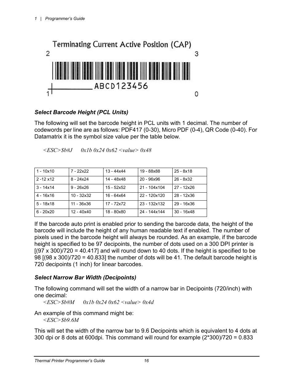 Datamax-O'Neil Workstation series Programmer’s Guide User Manual | Page 22 / 59