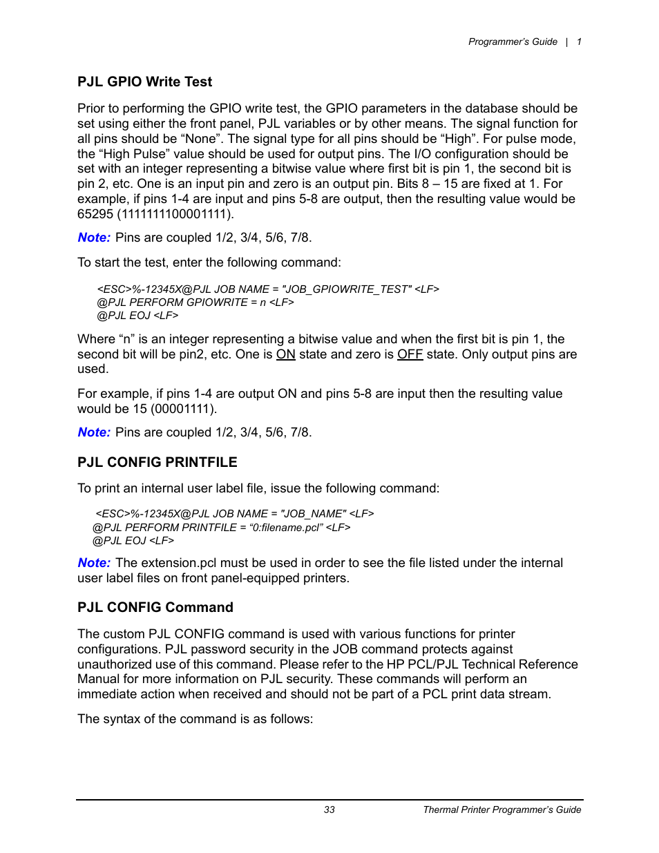 Datamax-O'Neil Workstation series Programmer’s Guide User Manual | Page 39 / 59