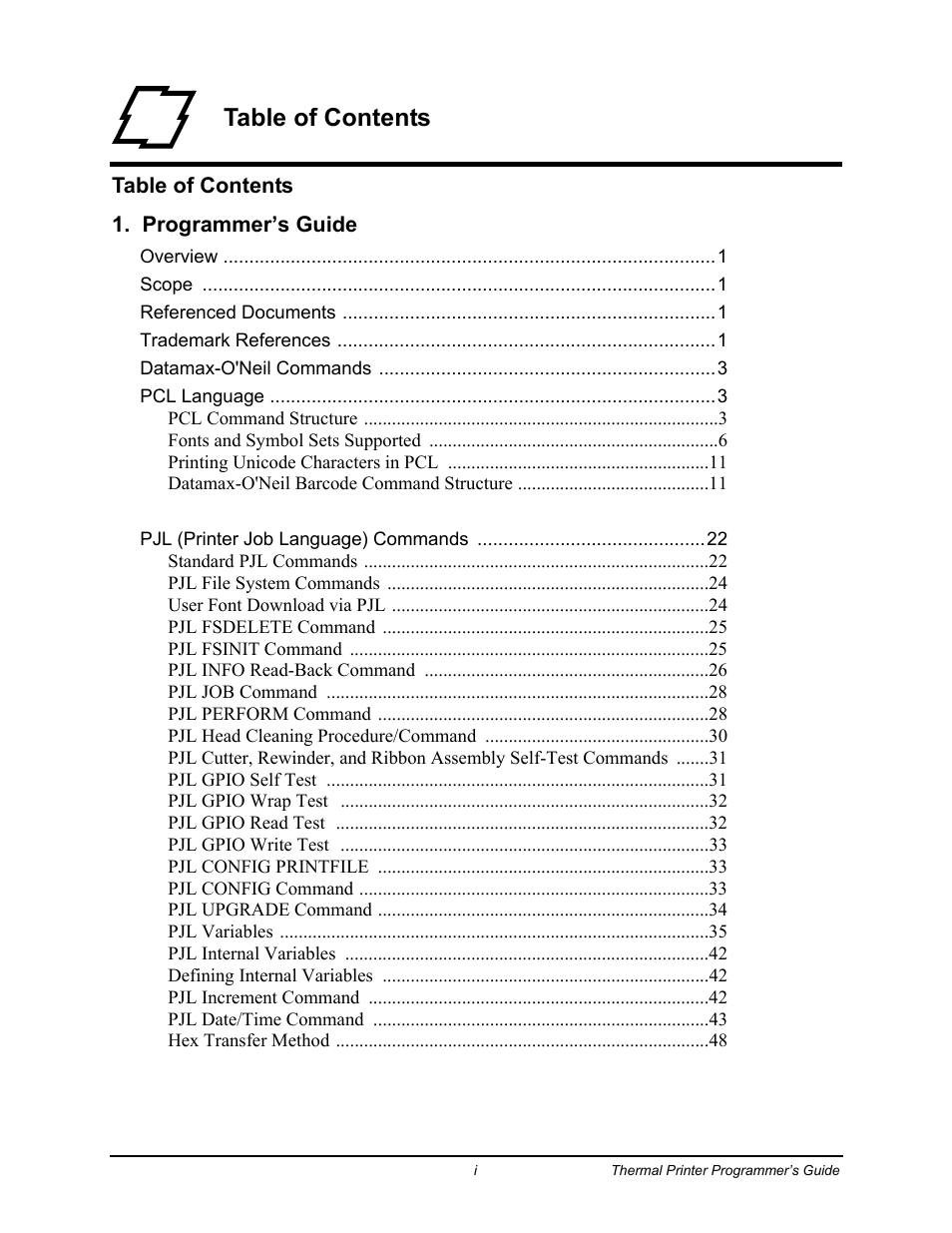 Datamax-O'Neil Workstation series Programmer’s Guide User Manual | Page 5 / 59