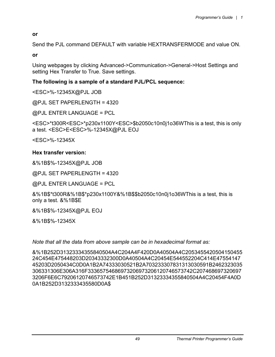 Datamax-O'Neil Workstation series Programmer’s Guide User Manual | Page 55 / 59