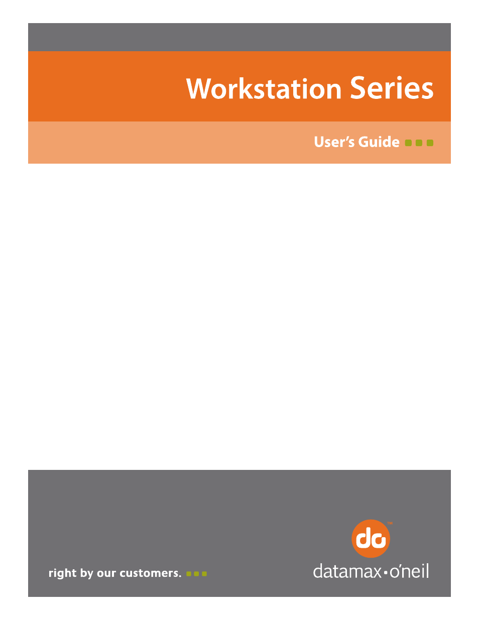 Datamax-O'Neil Workstation series User Guide User Manual | 45 pages