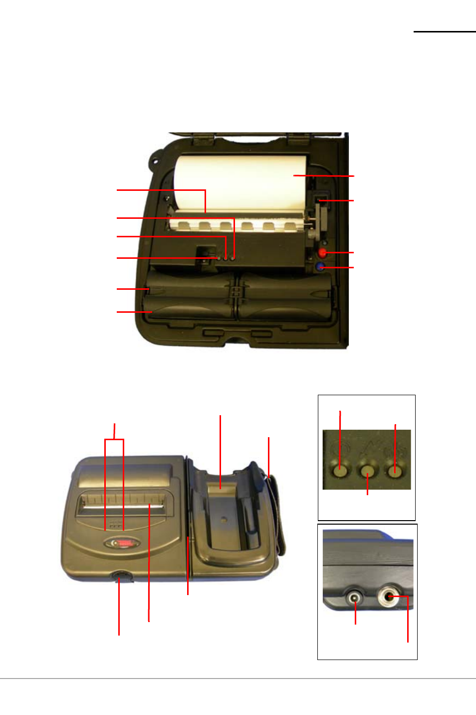 Printpad mc70 printer views, Open view, Closed view | Open view closed view | Datamax-O'Neil PrintPAD MC70 User Guide User Manual | Page 4 / 26