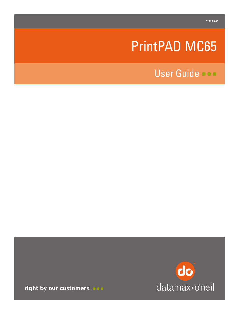 Datamax-O'Neil PrintPAD MC65 User Guide User Manual | 14 pages