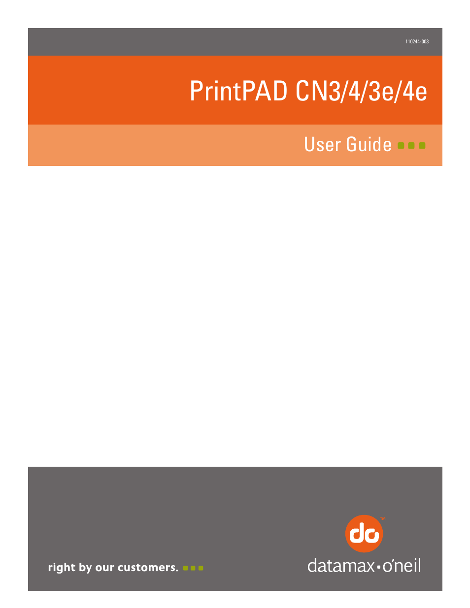 Datamax-O'Neil PrintPAD CN3_4_3e_4e User Guide User Manual | 16 pages