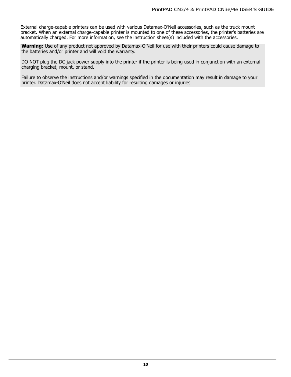 Datamax-O'Neil PrintPAD CN3_4_3e_4e User Guide User Manual | Page 12 / 16
