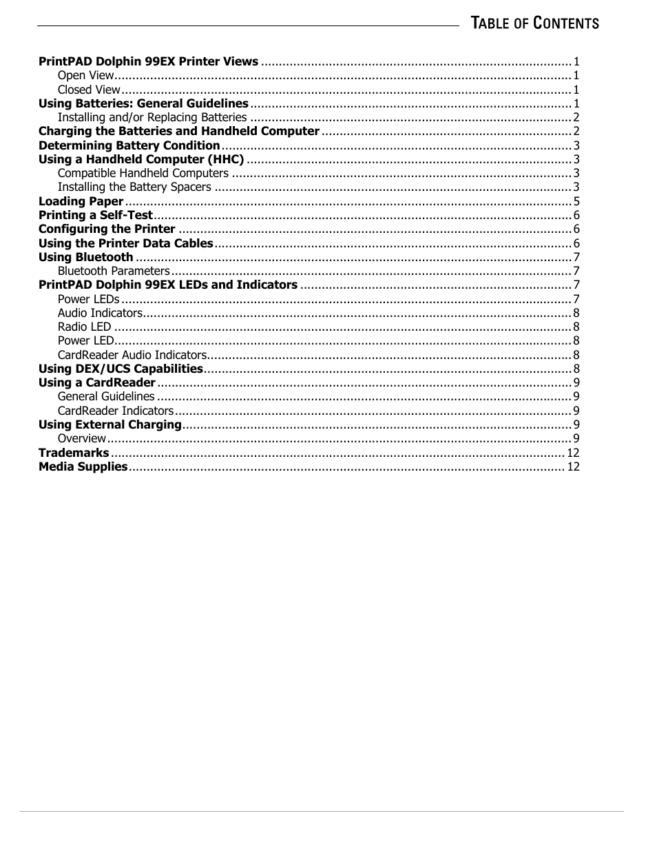 Datamax-O'Neil PrintPAD Dolphin 99EX User Guide User Manual | Page 2 / 15