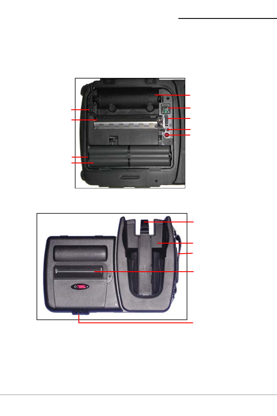 Printpad printer views, Open view, Closed view | Open view closed view | Datamax-O'Neil PrintPAD 7900 User Guide User Manual | Page 4 / 20
