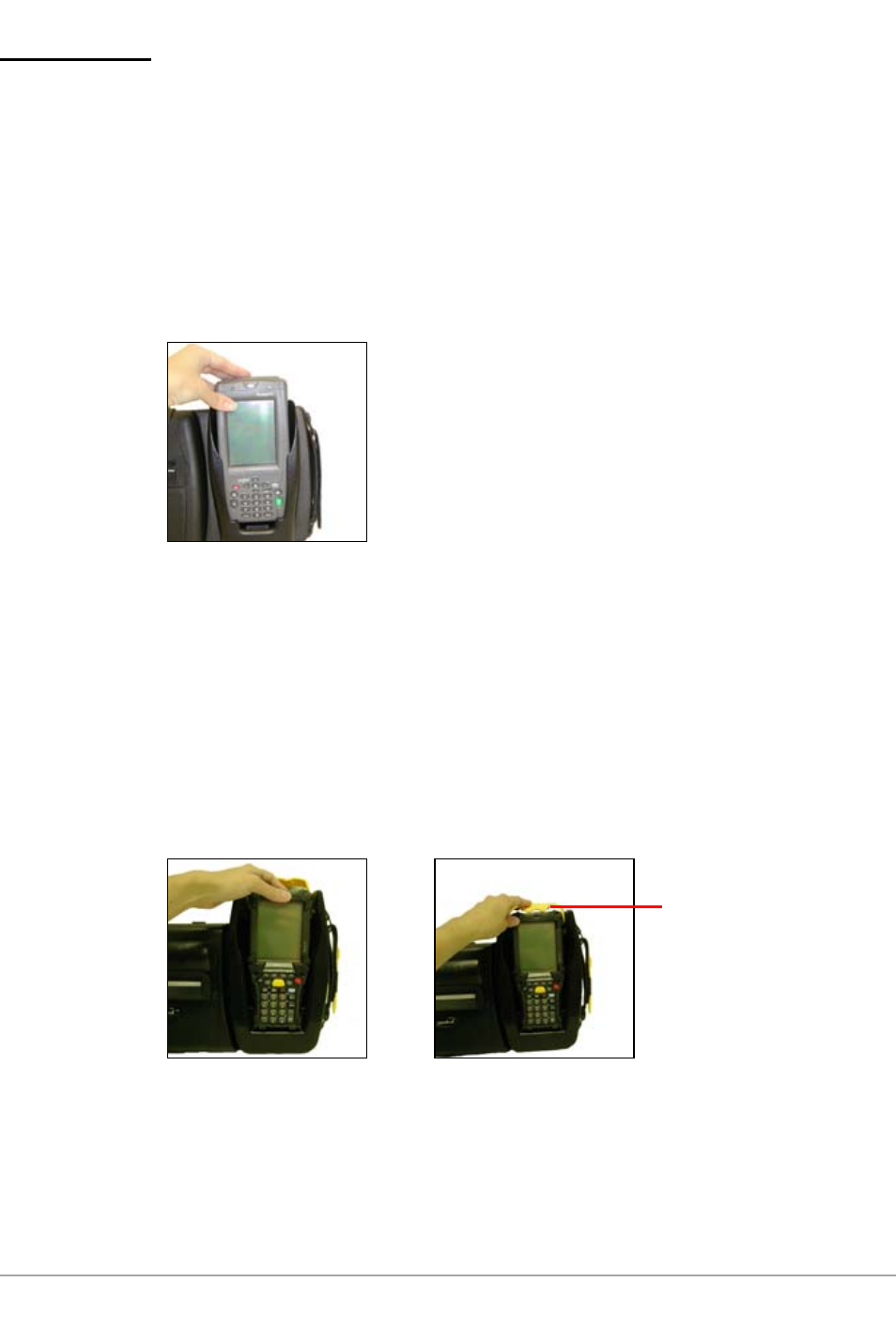 Using a handheld computer (hhc), Using a hhc with standard printpad series print, Using a hhc with printpad-9000 printers | Datamax-O'Neil PrintPAD series OF PRINTERS User Guide User Manual | Page 7 / 20