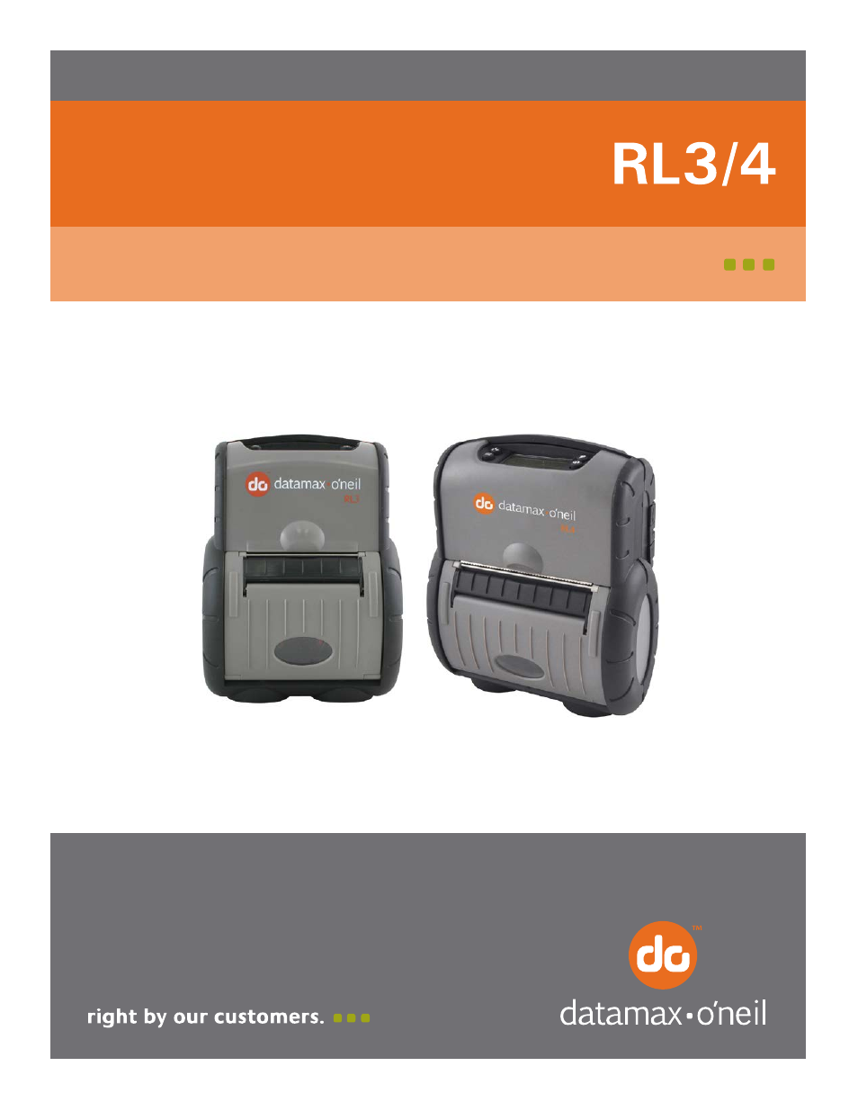 Datamax-O'Neil RL3_4 User Guide User Manual | 70 pages
