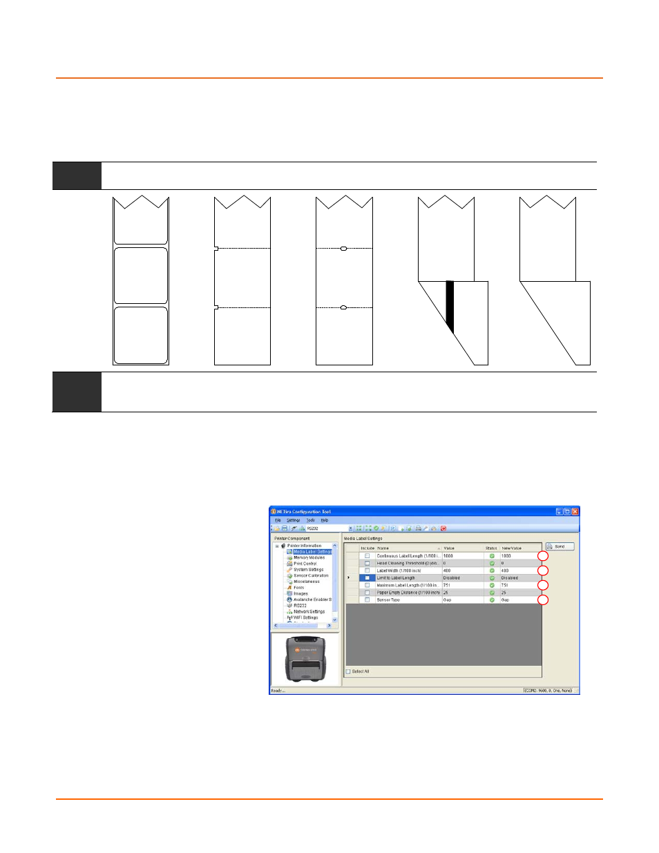 Media and calibration, Selecting media type | Datamax-O'Neil RL3_4 User Guide User Manual | Page 26 / 70