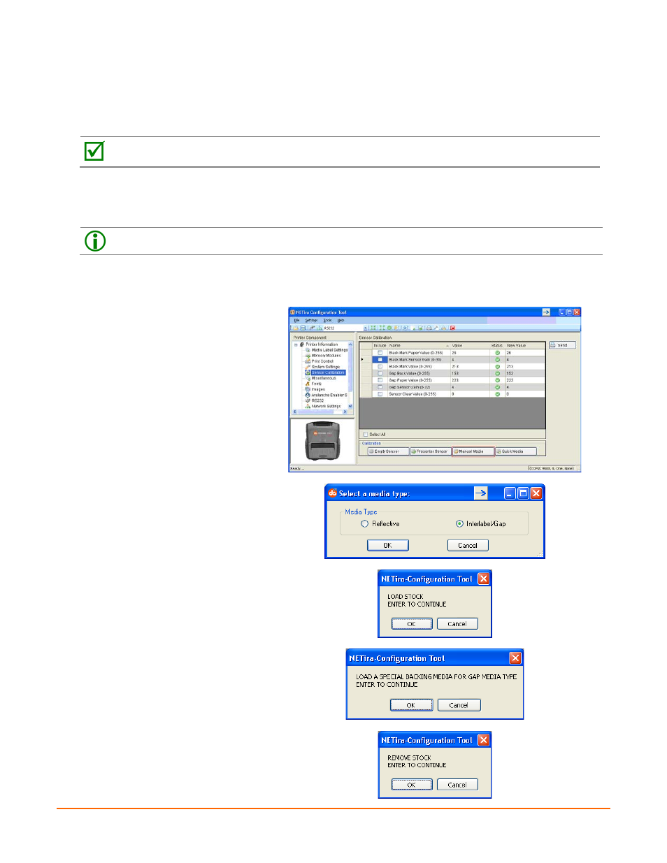 Manual media calibration | Datamax-O'Neil RL3_4 User Guide User Manual | Page 29 / 70
